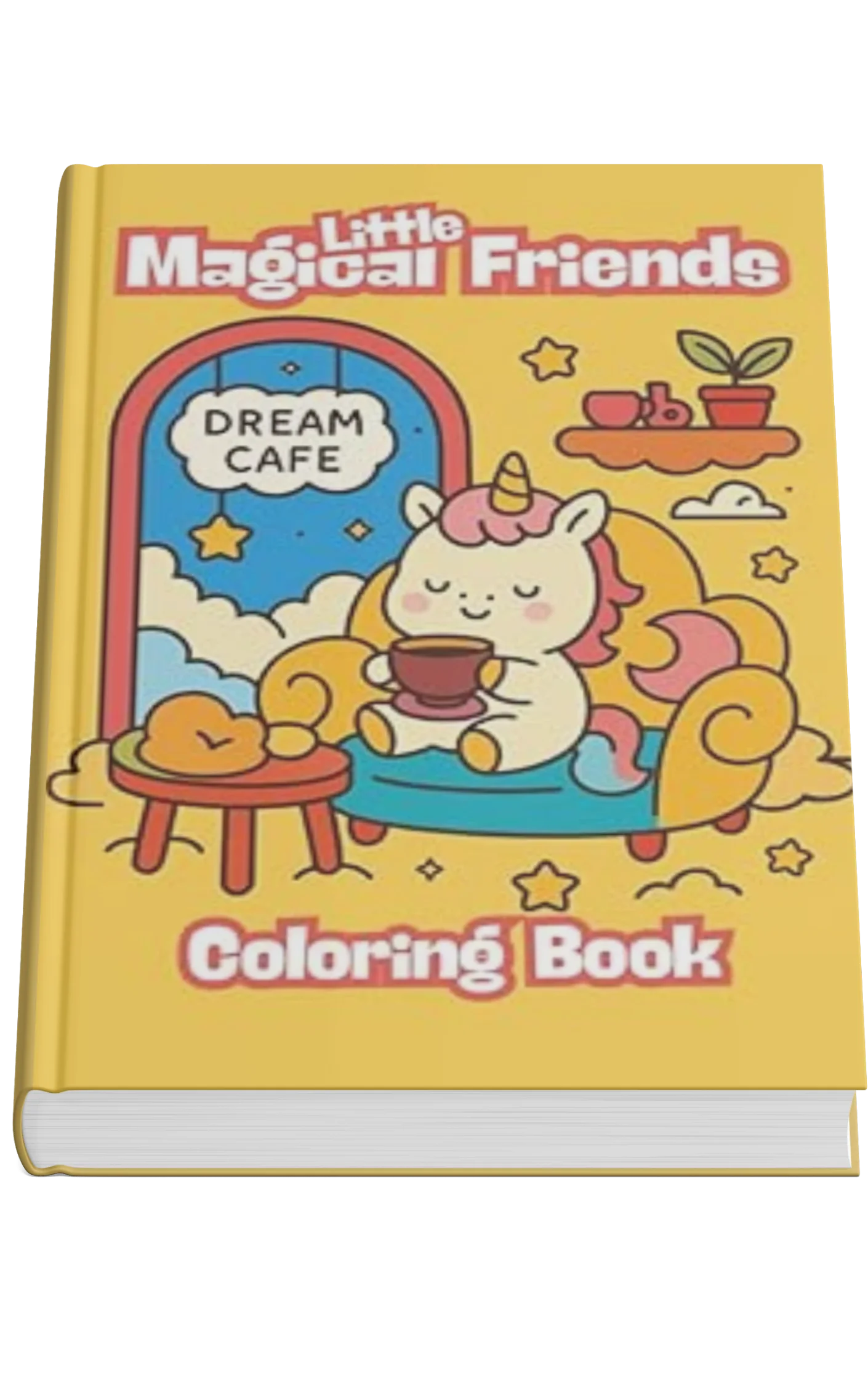 Cover of Little Magical Friends: Kawaii Coloring Book