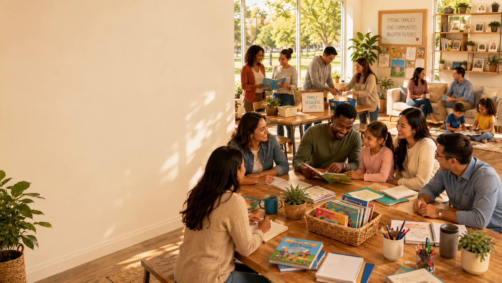 Mission partners standing together in support of families